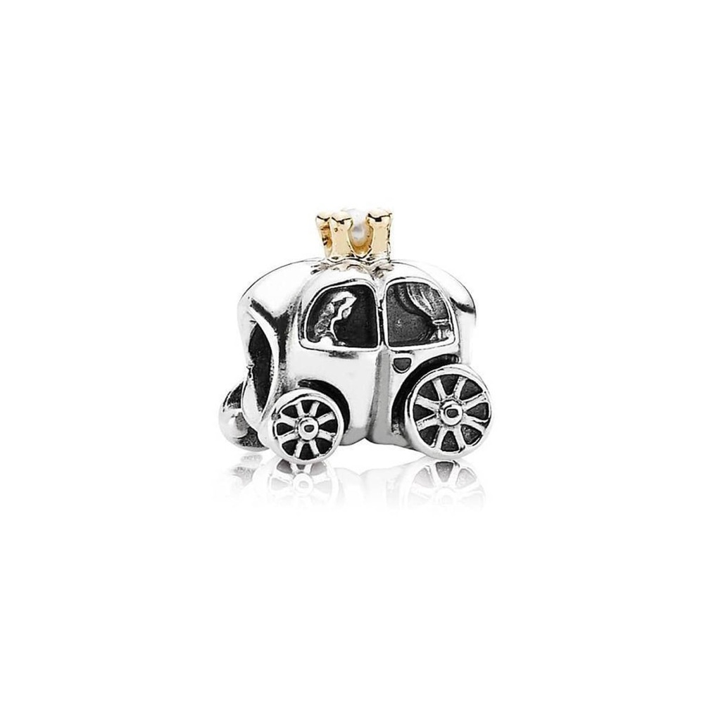 Silver and Gold Carriage Pandora Charm